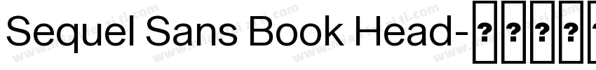 Sequel Sans Book Head字体转换